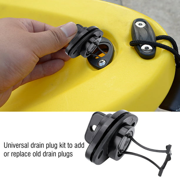 Universal Drain Plug Kit 1 Plug Bung 4 Screws For Dinghy Boat Kayak Canoes Fast 